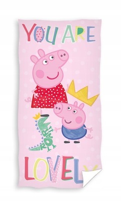 Ręcznik plażowy PEPPA PIG 140 cm x 70 cm ŚWINKA