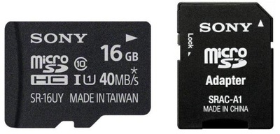 Karta pamięci microSDHC Sony SR-16UXA 16 GB