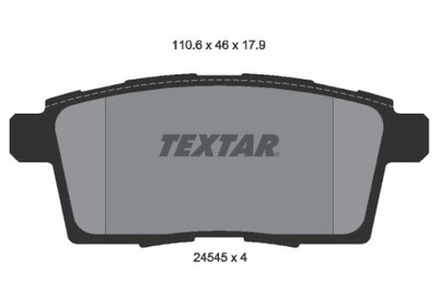 ZAPATAS DE FRENADO MAZDA PARTE TRASERA CX-7/CX-9 07- 2454501  