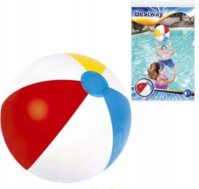 Kolorowa piłka plażowa dmuchana 61 cm Bestway