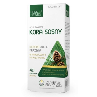 Kora Sosny 40Kapsułek - Medica Herbs
