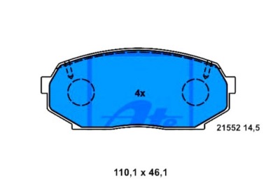 Ate тормозные колодки тормозные geo storm mazda mx-5 i 1.6 05 фото №1