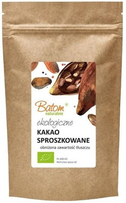 Kakao w Proszku Odtłuszczone BIO Naturalne Batom