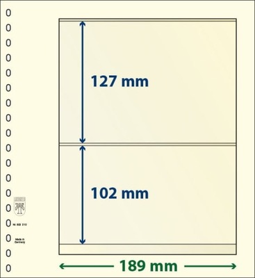 T-karta 802 210 - 2 kieszenie na bloki - LINDNER