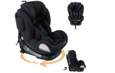 КРІСЛО АВТО ДЛЯ ДІТЬМИ ISOFIX360° I-SIZE 40-150 CM, ЧОРНИЙ 