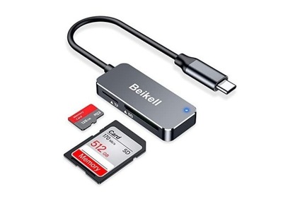 Czytnik kart Beikell USB-C SD/Micro SD