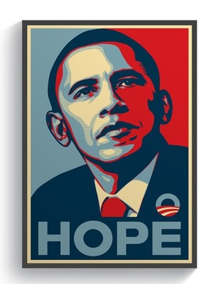 Barack Obama HOPE plakat 60x90cm wyborczy USA