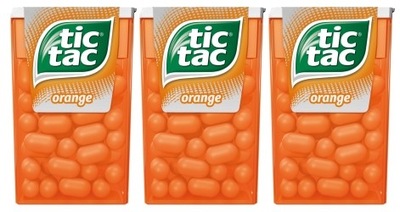 TIC TAC ORANGE POMARAŃCZOW drażetki 18g opak 24szt