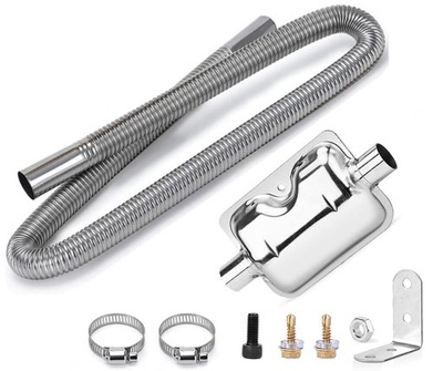 Wąż выпускной труба выхлопная выхлопных газов отопления стояночного 3m с глушителем фото №1