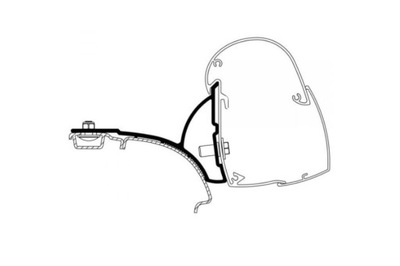 ADAPTERIS MONTAVIMO THULE : VW T5/T6 : MARKIZĖS THULE 4200 