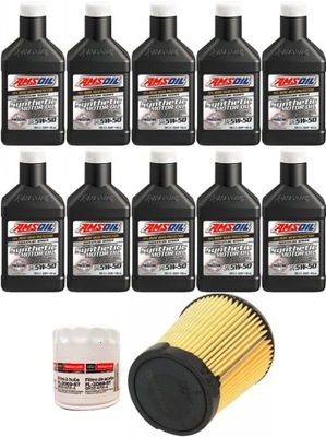 Amsoil 5w50 + фильтры ford mustang 5.2 2015-2017 фото №1