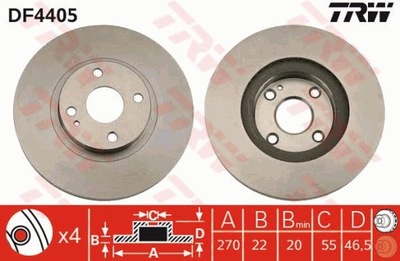 DISC HAM. MAZDA FRONT MX-5 98-05  