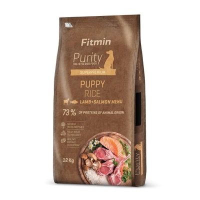 Fitmin dog Purity Rice Puppy Lamb&Salmon 12kg