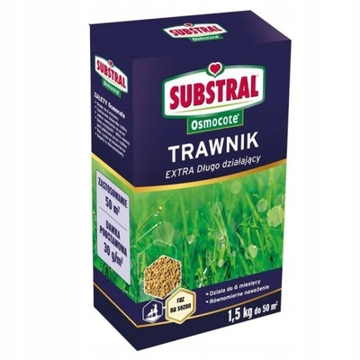 SUBSTRAL NAWÓZ OSMOCOTE TRAWNIK RAZ NA SEZON 1,5 KG