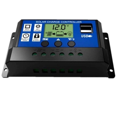 JZK 20A 12V/24V Inteligentny regulator ładowania panelu słonecznego LCD