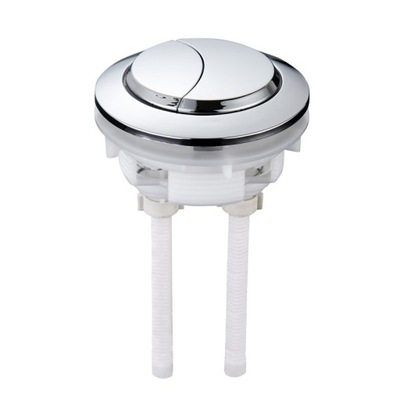 Przycisk spłukujący do WC srebrny