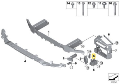 Адаптер bmw x3 m f97 x4 m f98 оригинальный 51118075086 фото №1
