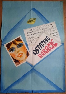 PLAKAT FILMOWY OSTATNIE WAKACJE 1970