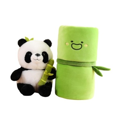 Urocza przytulanka z bambusową tubą i pandą