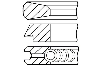 GOETZE 84.45 STD 3-2-3 КОМПЛЕКТ КІЛЬЦЯ ПОРШНЯ HONDA ACCORD V ACCORD