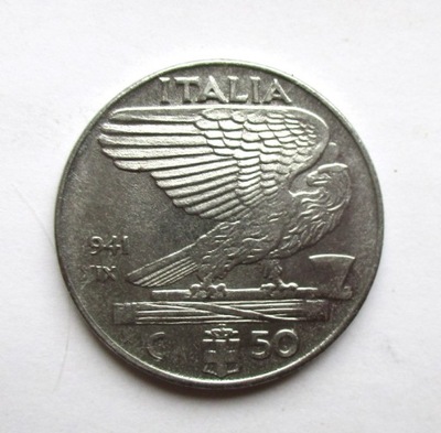 50 Centesimi 1941 r. Italia