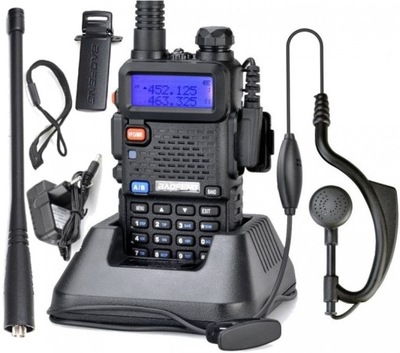 2x Krótkofalówka Radiotelefon Walkie Talkie Baofeng UV-5R 8W Pogotowie