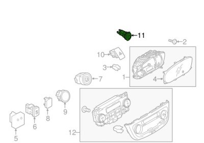Прикурювач роз'єм живлення 12v mitsubishi space star ii iii 2013-2026 фото №1