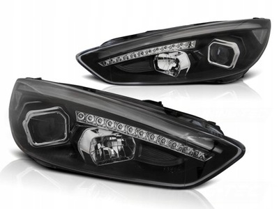 ФОНАРИ FORD FOCUS MK3 15- LED (СВЕТОДИОД ) DO ЕЗДИ ДНЕВНОЙ BLK