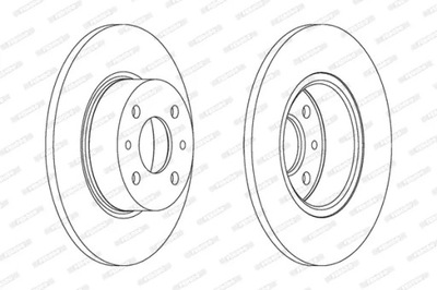 FERODO ДИСКИ ТОРМОЗНЫЕ ТОРМОЗНЫЕ DDF066C