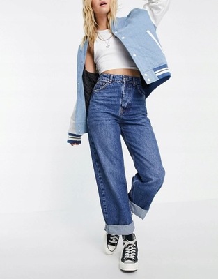 SPODNIE OVERSIZE TYPU MOM JEANS W34L34