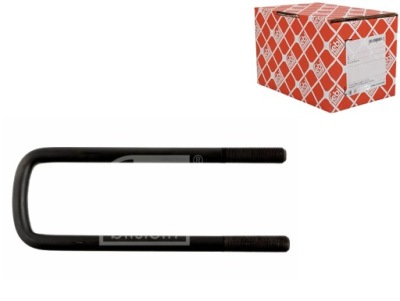 Скоба рессора m24x2mm 113mmx355mm man e2000 f2000 f90 09.87- febi фото №1