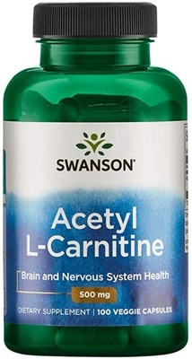 Swanson - Acetyl L-Carnitine 500mg - 100 kapsułek