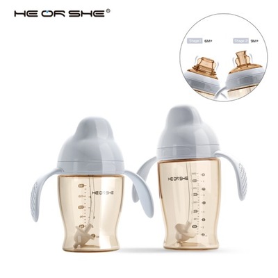 Butelka silikonowa HEorSHE „Dental Care” 180 ML
