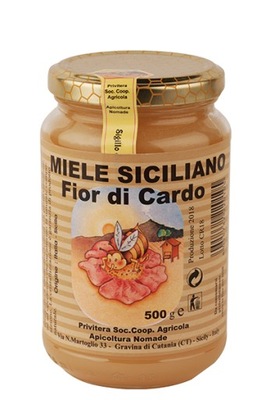 Włoski miód z kwiatów ostropestu 500g Sycylia