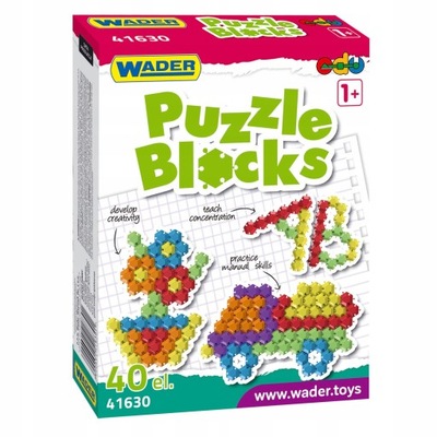 Klocki Wader 41630 puzzle 40 elementów