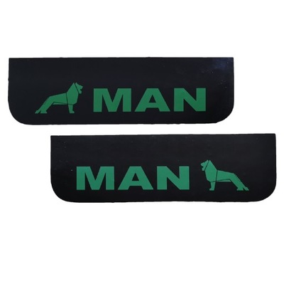 MUDGUARD FARTUCH GLADKI NADRUK MAN TIR BLACK - GREEN 60X18CM  