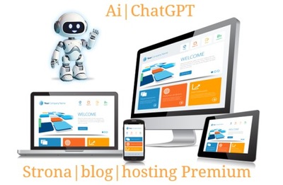 Strona blog WordPress z Ai ChatGPT hosting Premium