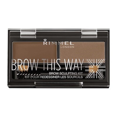 Rimmel Brow This Way Brow Sculpting Kit zestaw do brwi 002 Medium Brown