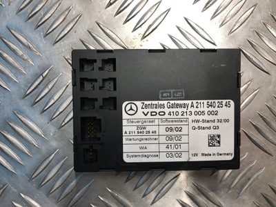 MERCEDES W211 2,2 CDI MÓDULO UNIDAD DE CONTROL GATEWAY A2115402545  