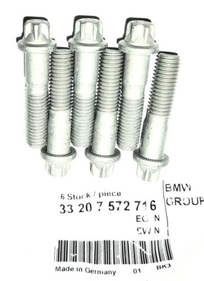 BMW 7572716 PERNO TORNILLOS 6 PIEZAS TORX M10X43 SEMIEJES  