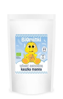 KASZKA MANNA PEŁNOZIARNISTA BIO 200 g - BIOMINKI