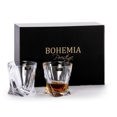 Set 7 pezzi bicchieri whisky quadro Bohemia