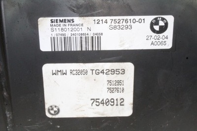 Бортовой компьютер двигателя mini cooper r50, r53 7527610 1.4l бензиновый 55kw 2004 фото №1