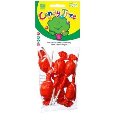 Lizaki Okrągłe Truskawkowe Bio 7x10g Candy Tree