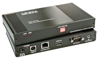 PRZEDŁUŻACZ HDMI LINDY 38066 DVI-D OBSŁUGA IR