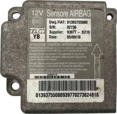 FIAT DUCATO III MODULE AIRBAG AIR BAGS AIR 1393755080  