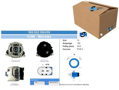 ГЕНЕРАТОР MERCEDES 120A ГЕНЕРАТОР BV PSH