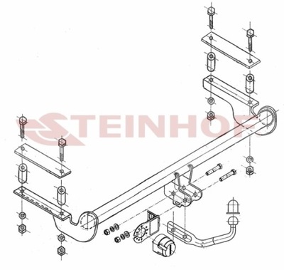 BARRA DE REMOLQUE GANCHO DE REMOLQUE OPEL ASTRA II (G) 4/5D 03/1998-2009  