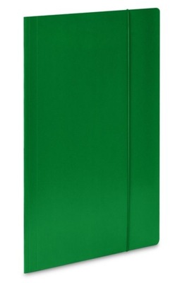 Teczka z gumką A4 zielona 380g mocna lakier Vaupe