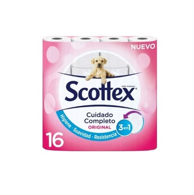 SCOTTEX PAPIER TOALETOWY 16 ROLEK